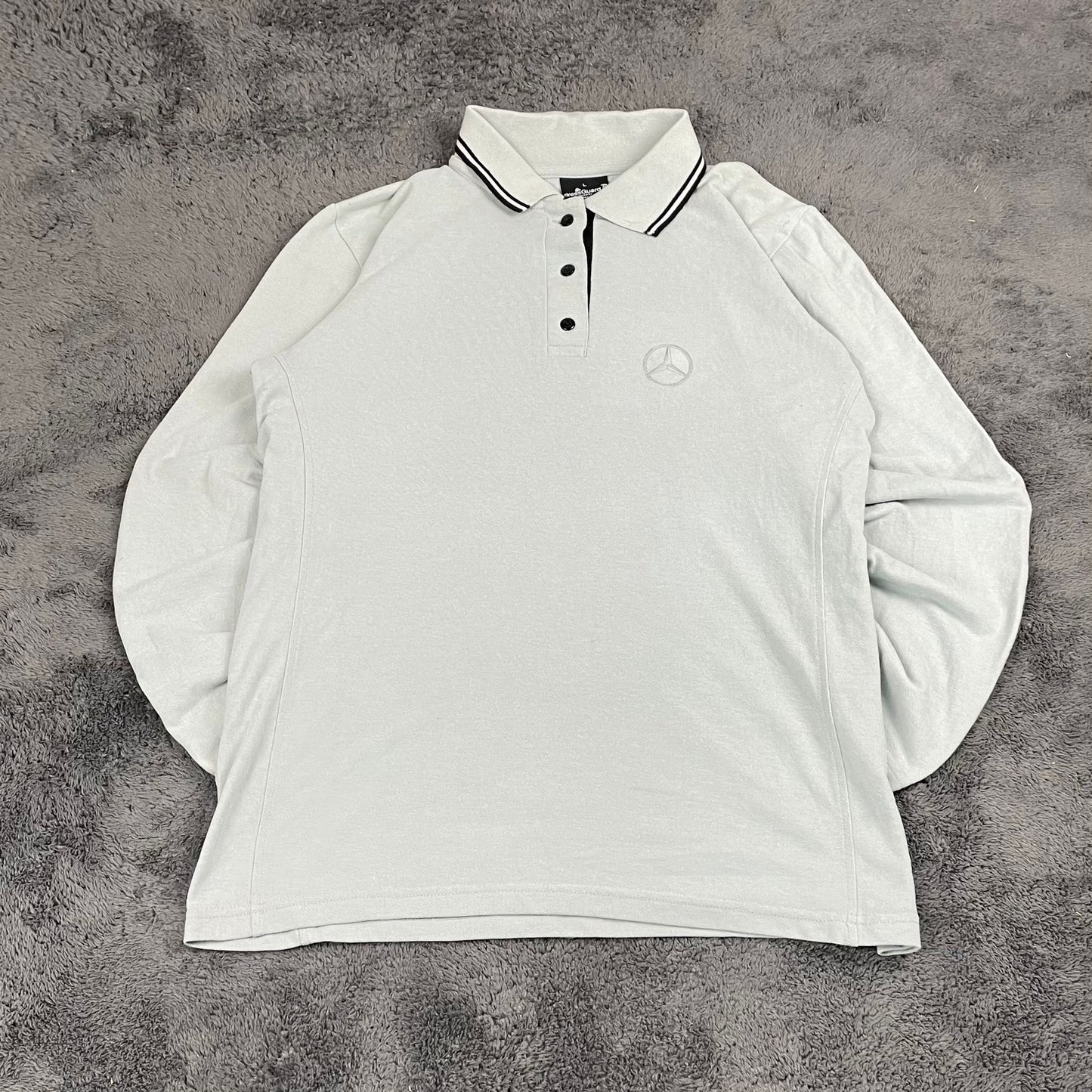 Mercedes Long sleeve polo shirt size M