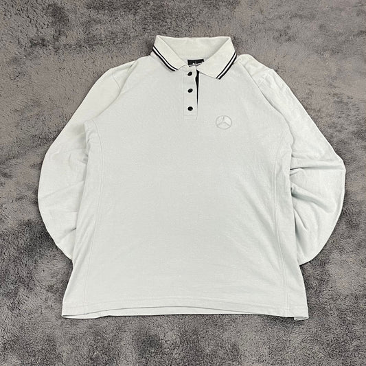 Mercedes Long sleeve polo shirt size M