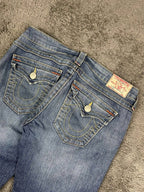 True Religion Flared Low Waist Jeans Size M *NEW*
