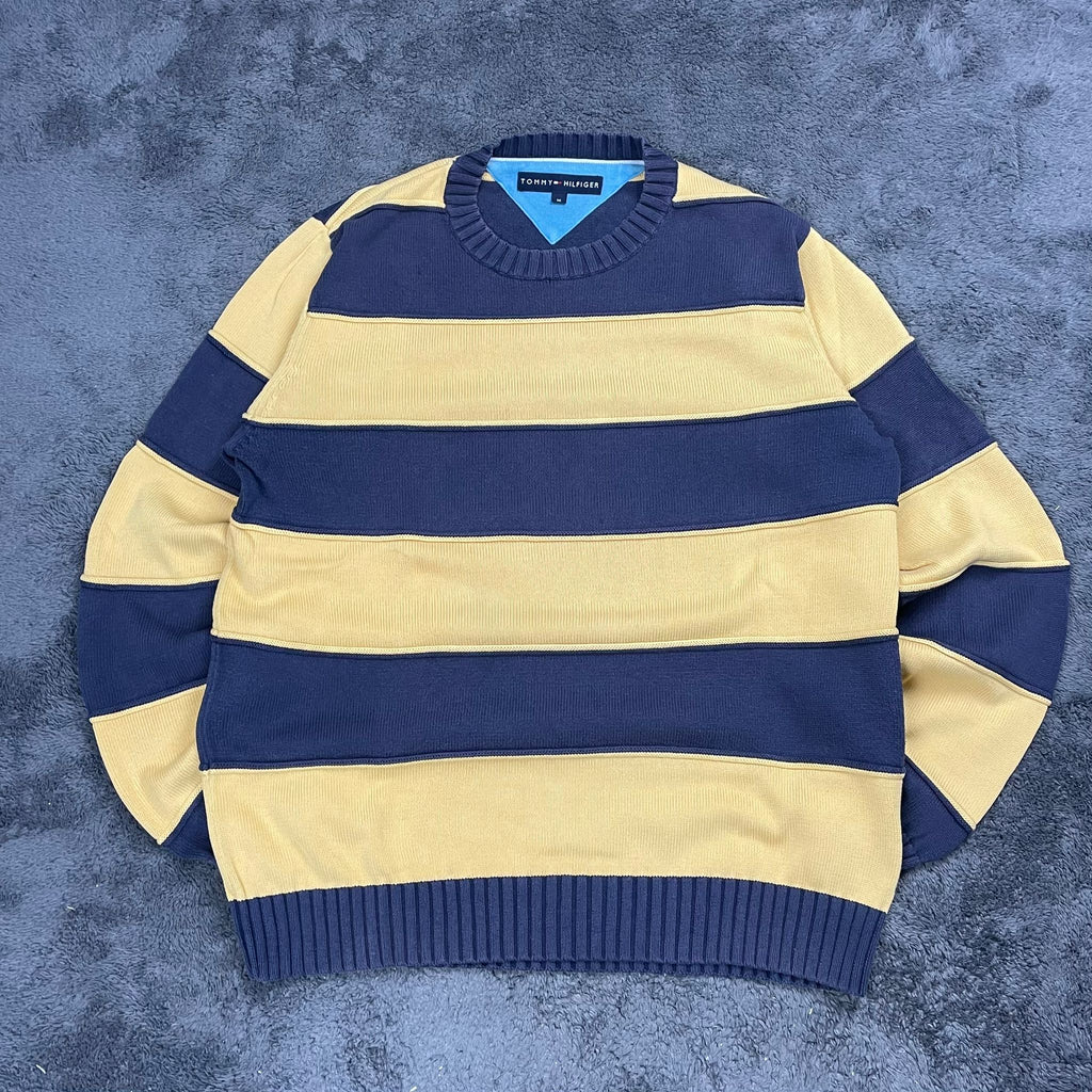 tommy hilfiger striped sweater size M