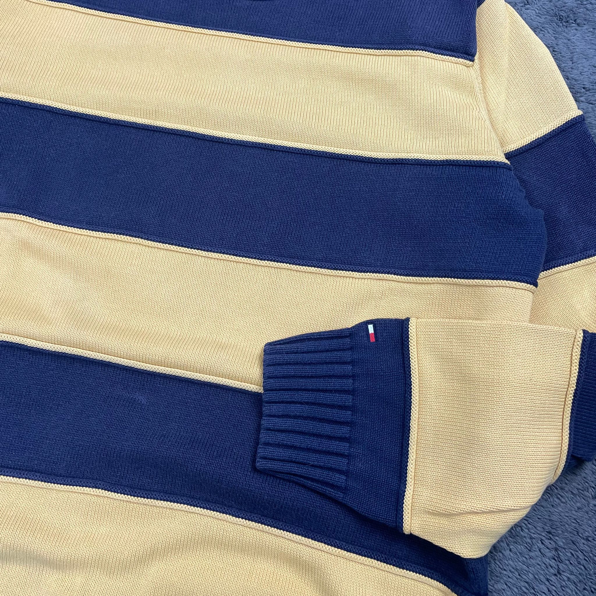 tommy hilfiger striped sweater size M